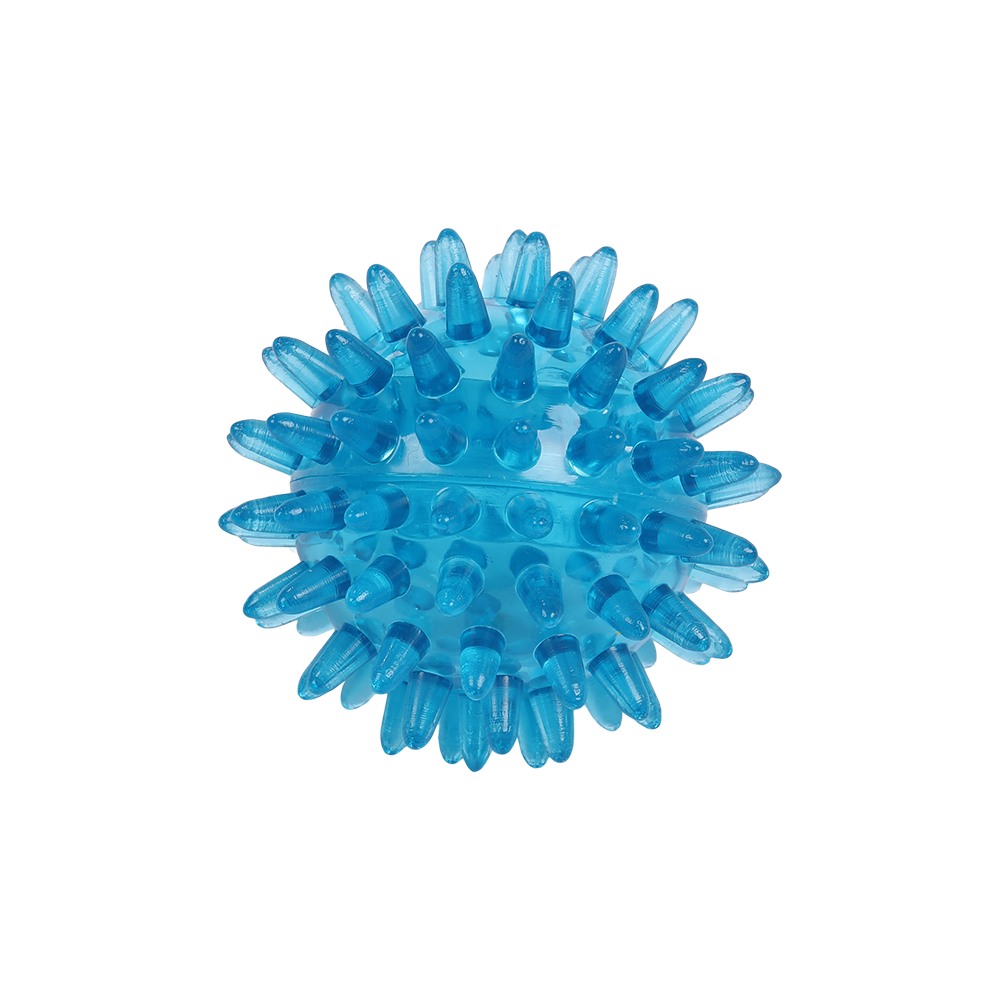 Igelball / Massageball 60mm/Blau transparent (neutral)