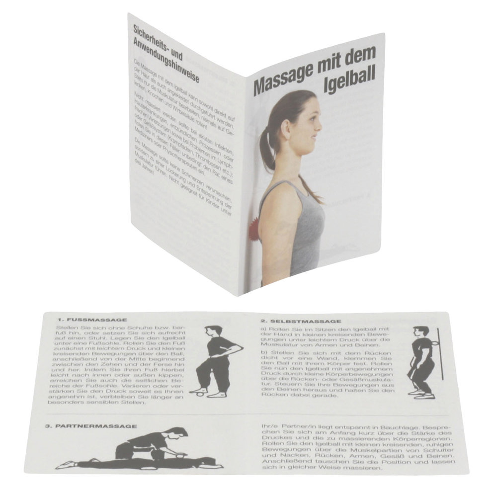 Igelball / Massageball, neutral (55mm, Grün), "Made in Germany"