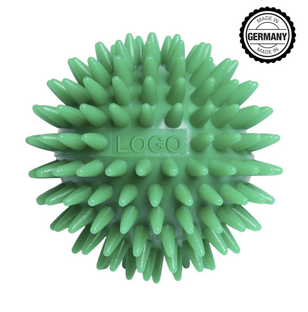 Massage-Igelball, eckiges Prägefeld - Grün